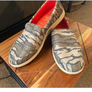 Sanuk Hangout Lite x Mossy Oak Camo Slip On Loafers Casual Shoes 7.5 NWT‎